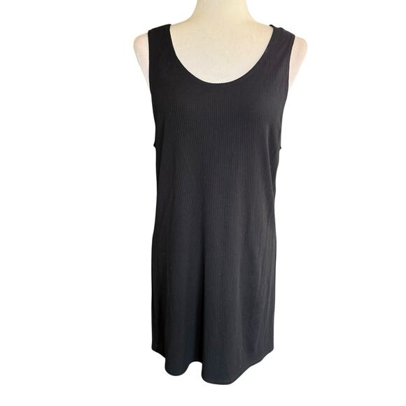 Reformation Dresses & Skirts - Reformation Women's Ribbed Tank Dress Black Body Con LBD Medium Gothic Goth Emo